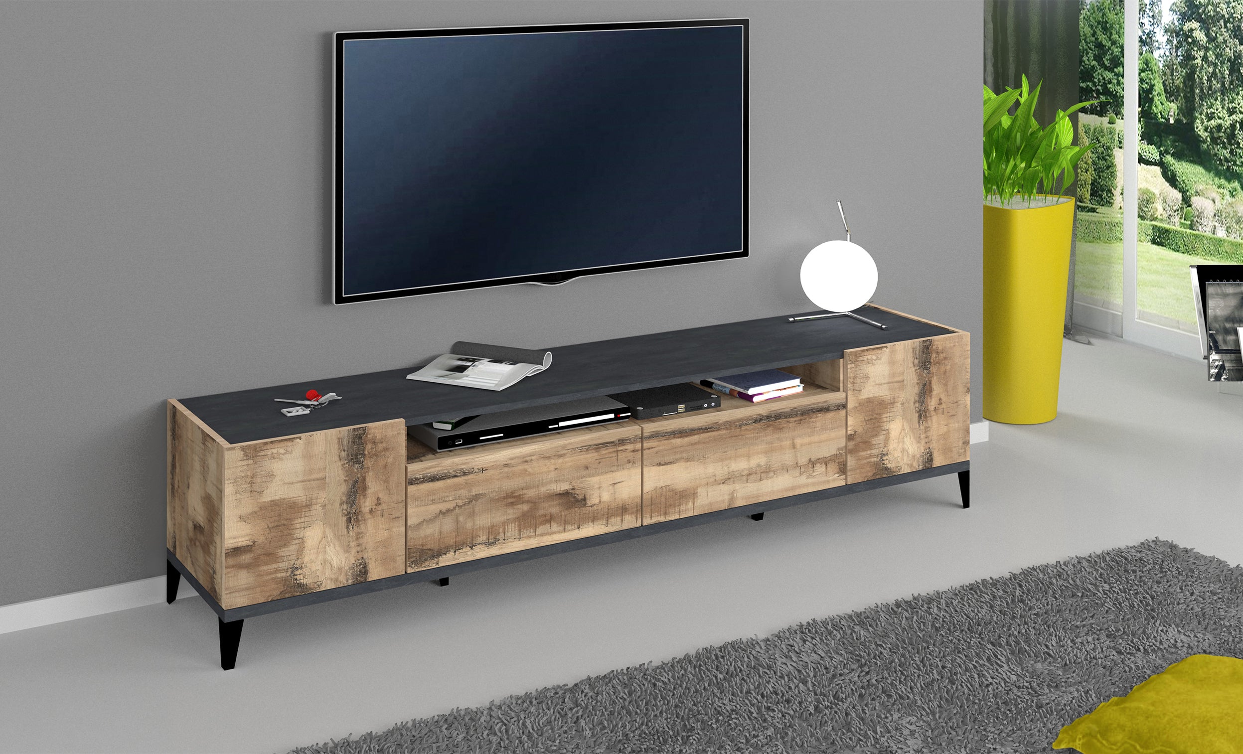 Porta tv SUNRISE 200 cm - Milano 7 Arte e Design