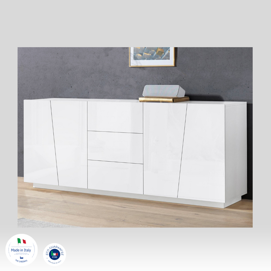 Credenza VEGA 220 cm 4 ante + 3 cassetti - Milano 7 Arte e Design