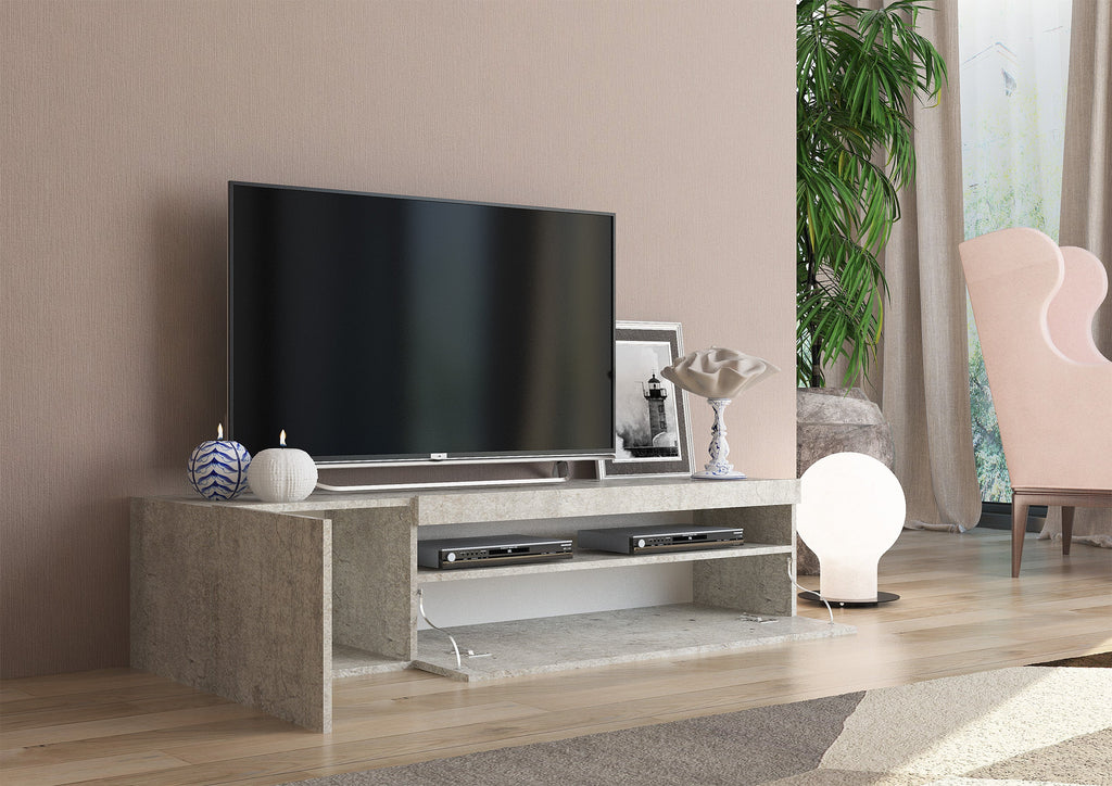 Porta tv DAIQUIRI 155 cm 1 anta battente + 1 anta a ribalta - Milano 7 Arte e Design