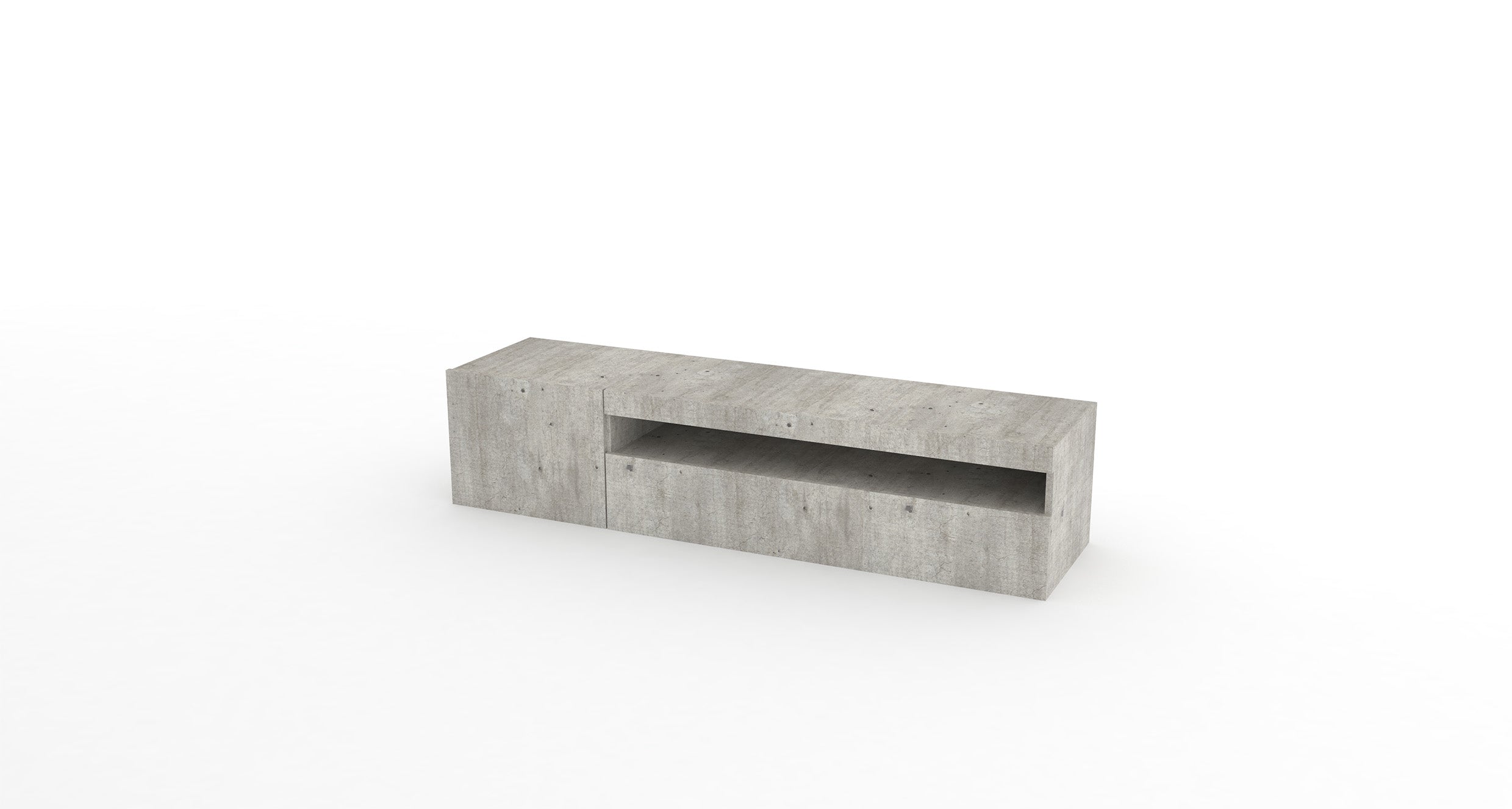 Porta tv DAIQUIRI 155 cm 1 anta battente + 1 anta a ribalta - Milano 7 Arte e Design