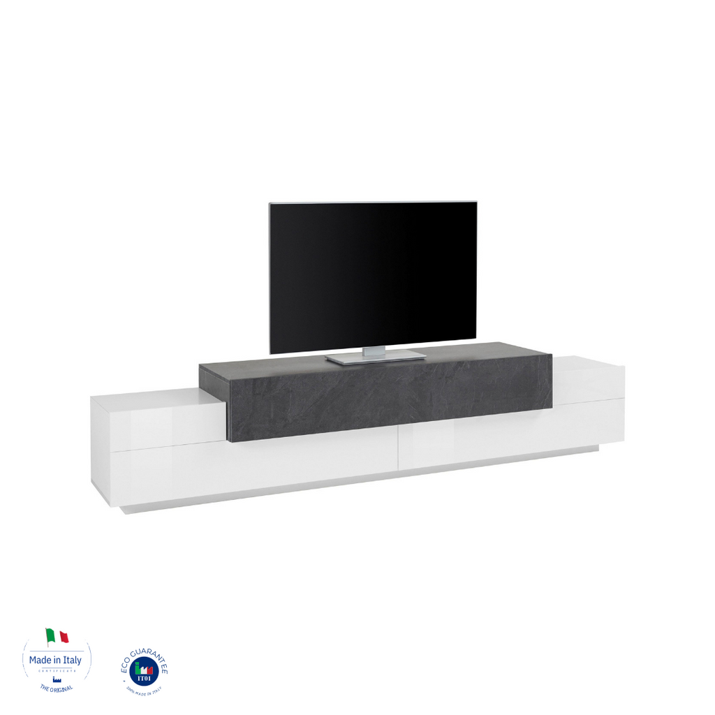 Porta tv CORO 240 cm 3 ante a ribalta - Milano 7 Arte e Design