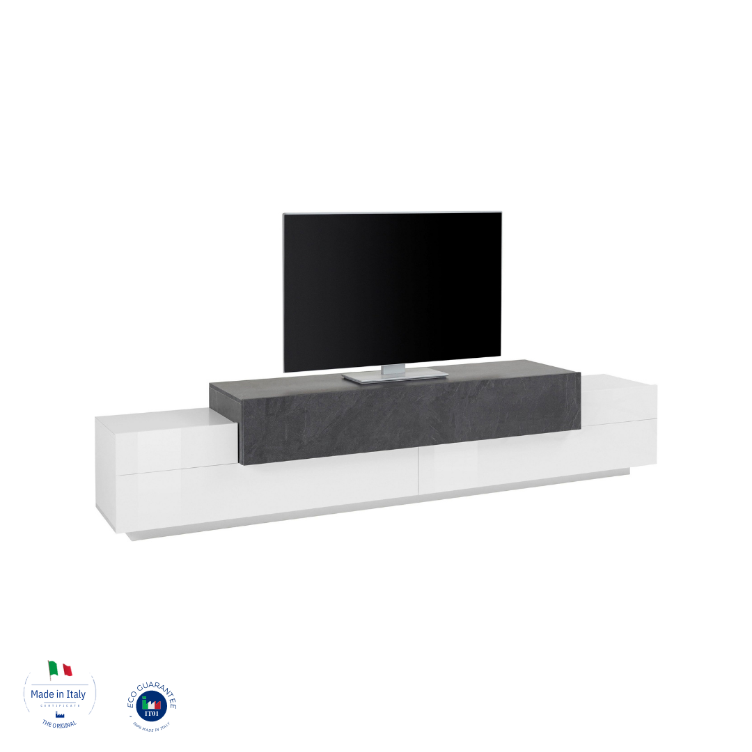 Porta tv CORO 240 cm 3 ante a ribalta - Milano 7 Arte e Design