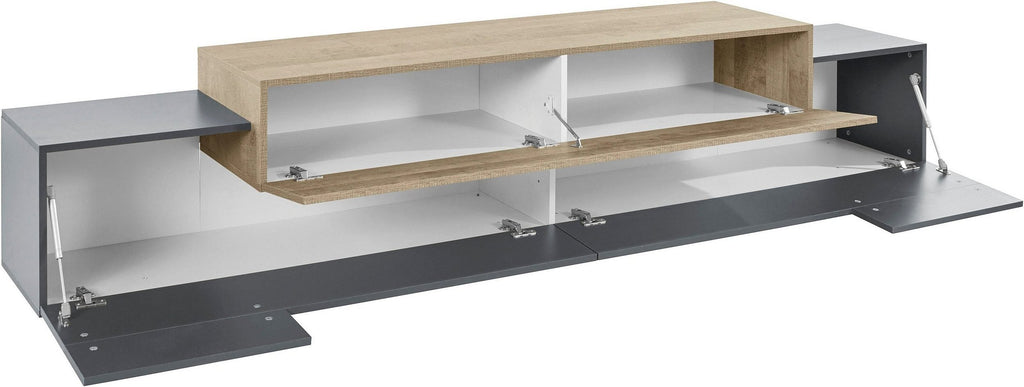 Porta tv CORO 240 cm 3 ante a ribalta - Milano 7 Arte e Design
