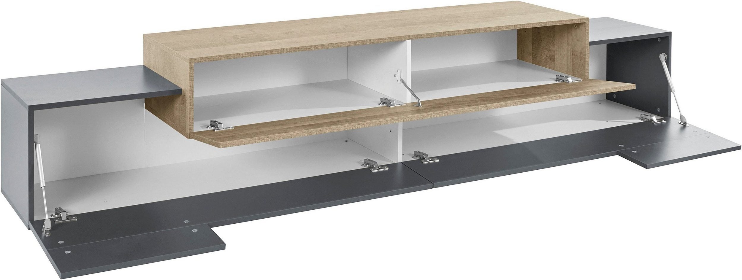 Porta tv CORO 240 cm 3 ante a ribalta - Milano 7 Arte e Design