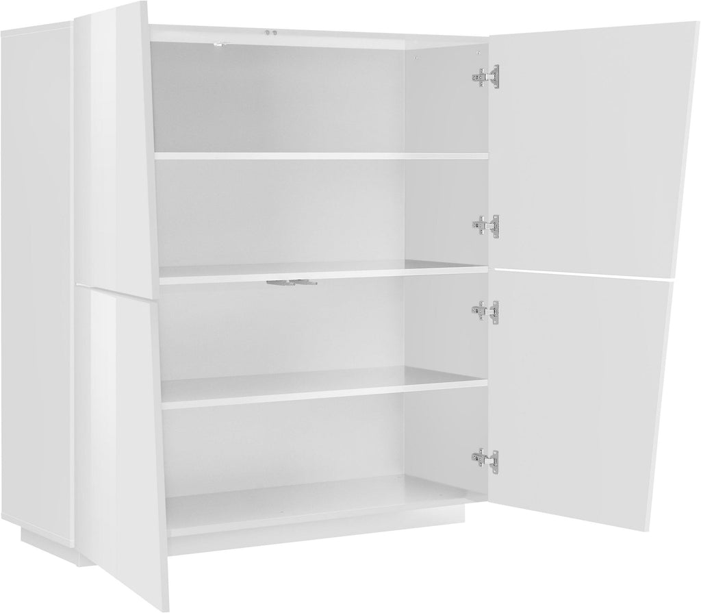 Credenza VEGA alta 120 cm 4 ante push-to-open - Milano 7 Arte e Design
