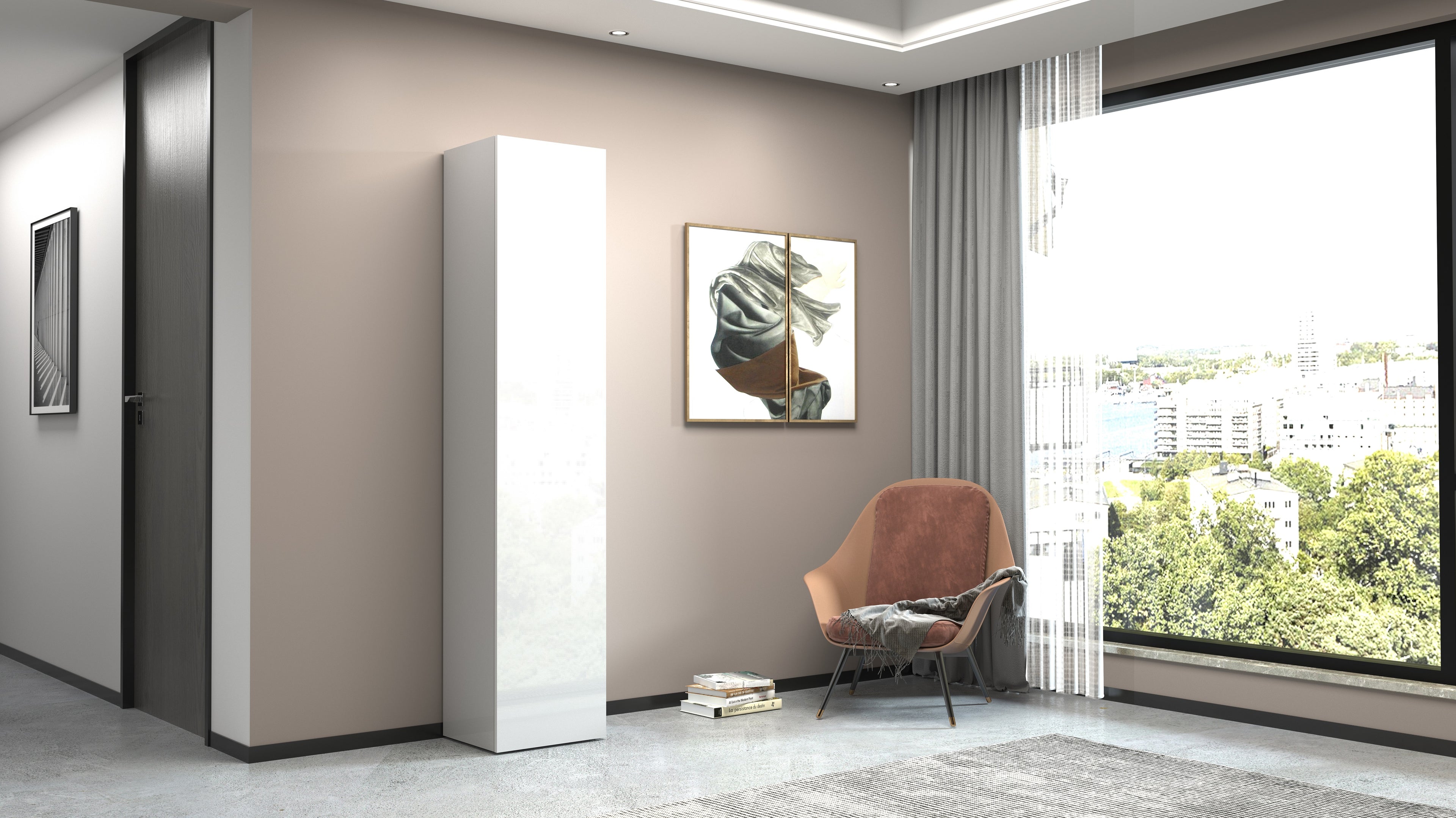 Armadio scarpiera KOMPACT a 1 anta battente