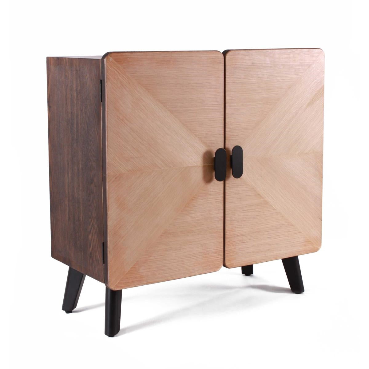 Credenza in legno e ferro "Arizona" 100X36H88