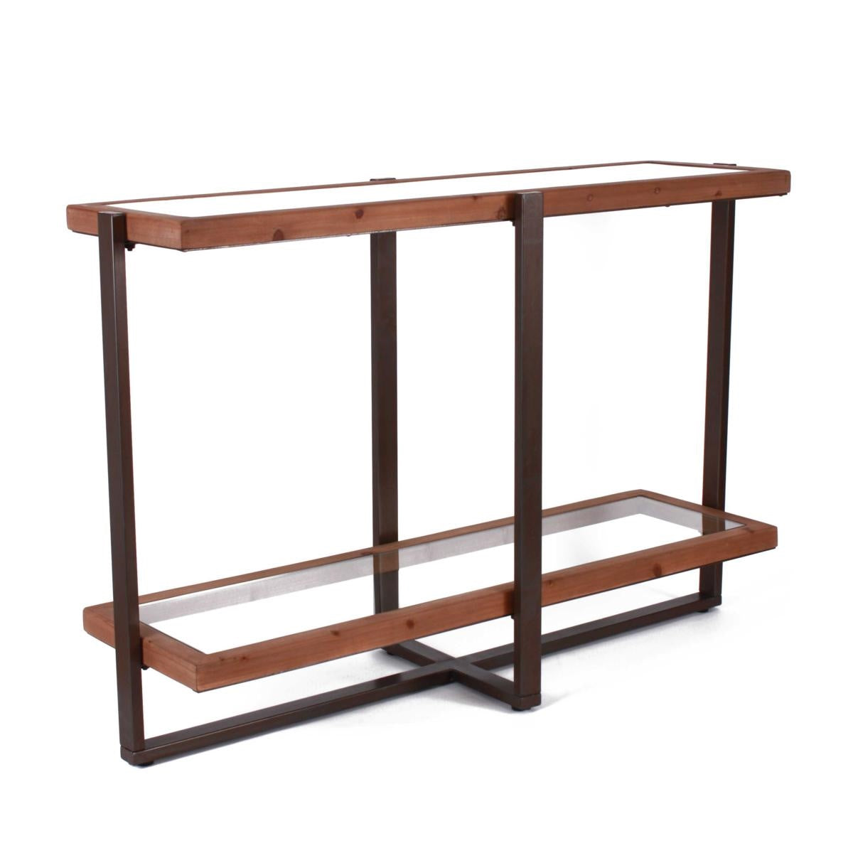 Consolle in legno e ferro "Luxor" 120X39H80