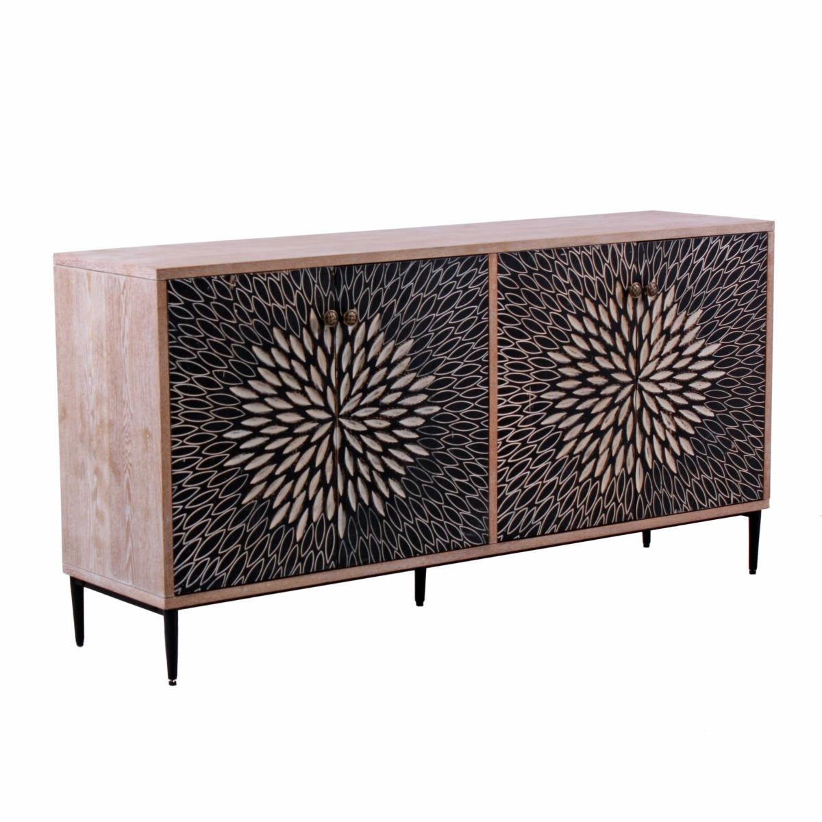 Credenza quattro ante in legno "Bangkok" 160X40H81 - Milano 7 Arte e Design