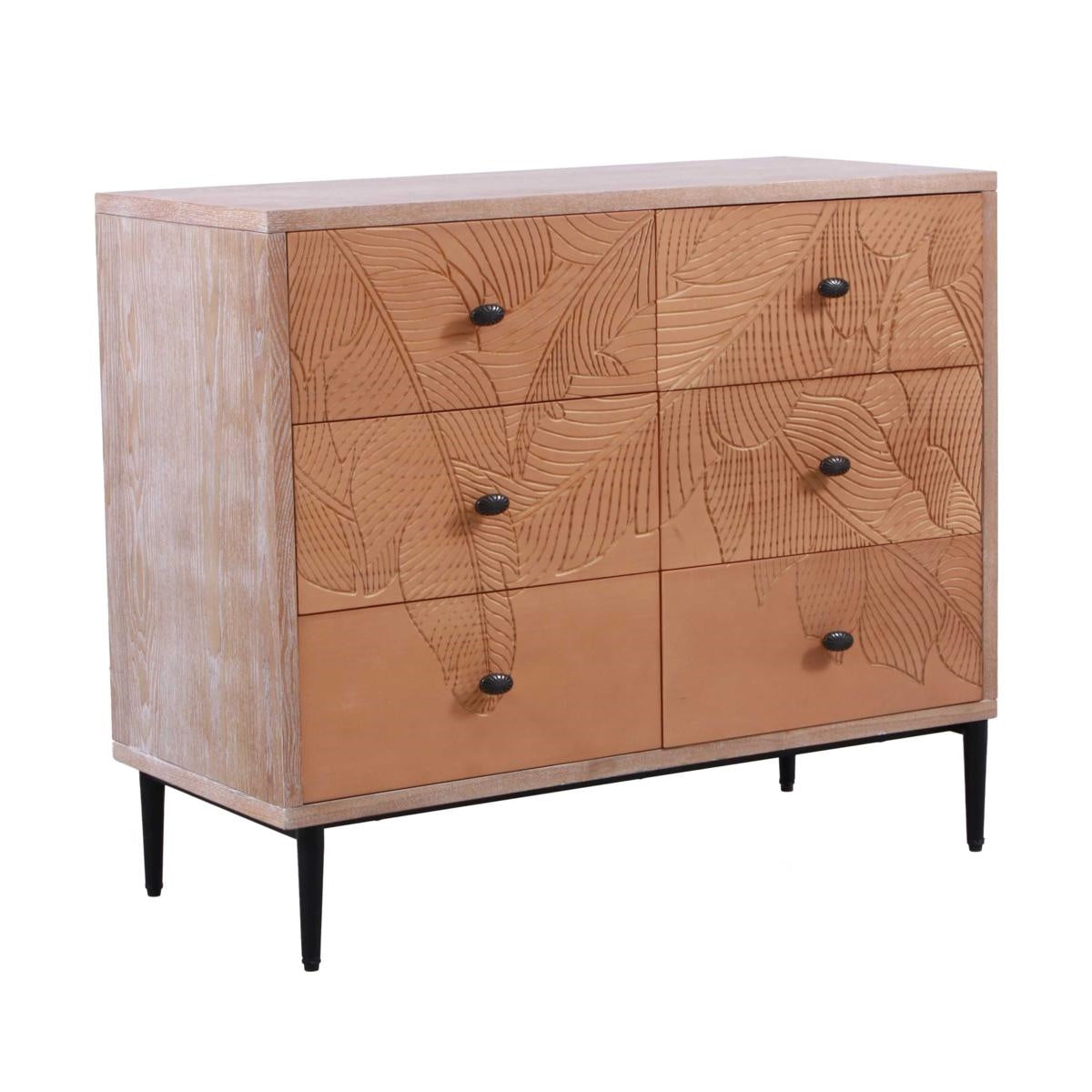 Credenza in legno sei cassetti "Merida" 90X40H76 - Milano 7 Arte e Design