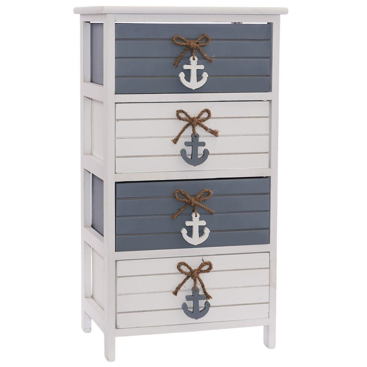 Cassettiera bicolore in abete 40X29H73 - Milano 7 Arte e Design