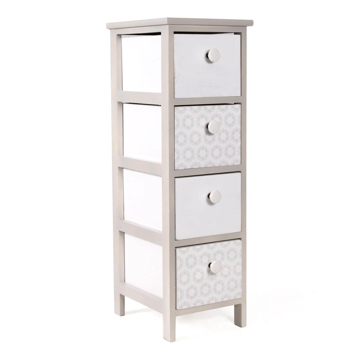Cassettiera in paulownia beige 26X32H81