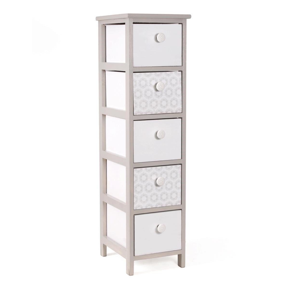 Cassettiera in paulownia beige 26X32H98