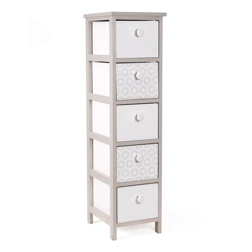 Cassettiera in paulownia beige 26X32H98