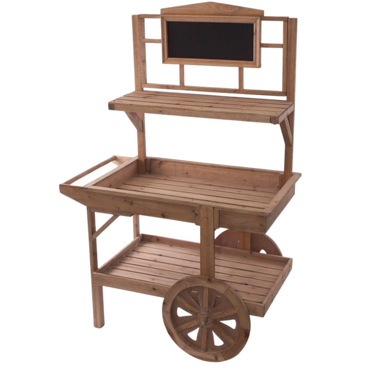 Carretto espositore in abete 95X55H152 - Milano 7 Arte e Design