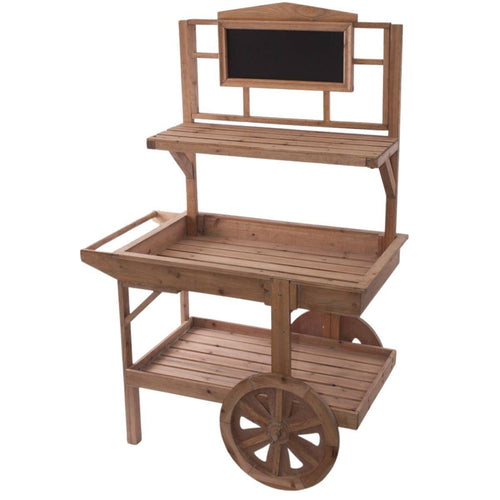 Carretto espositore in abete 95X55H152 - Milano 7 Arte e Design
