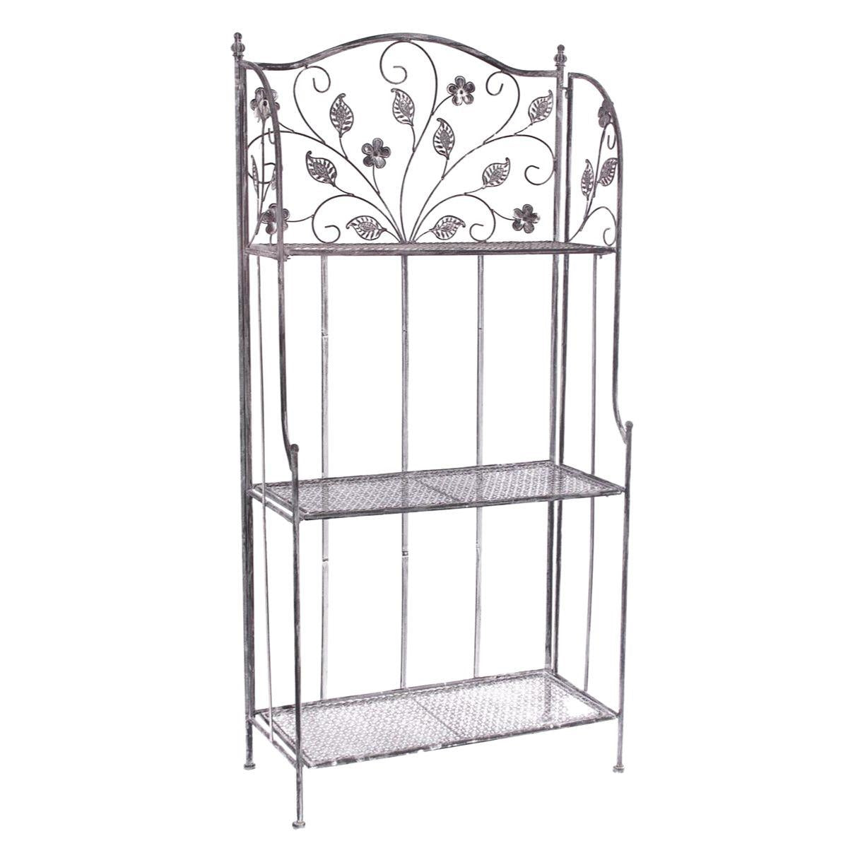 Scaffale in metallo nero 60X28H126