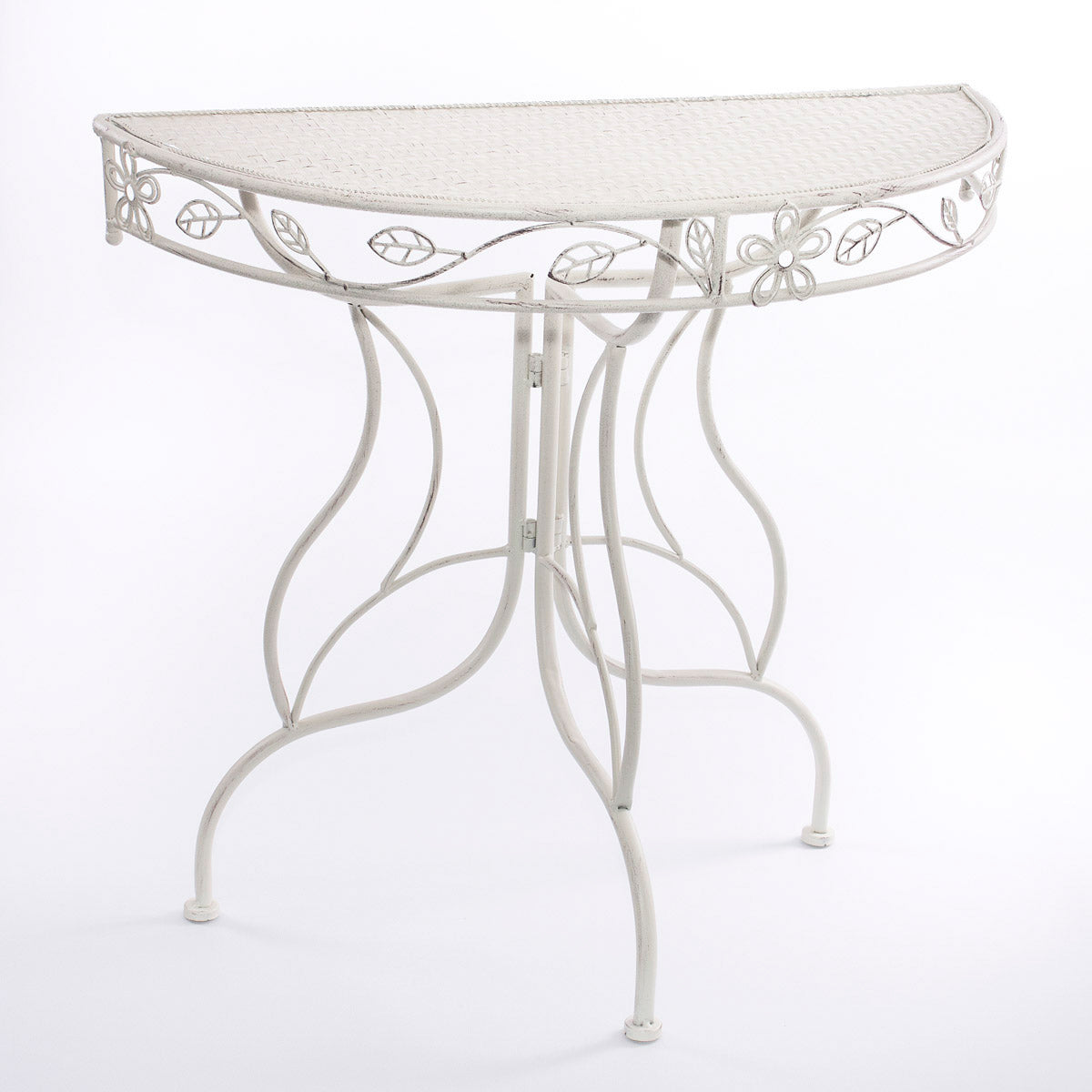 Consolle in metallo bianco 80X36H74 - Milano 7 Arte e Design