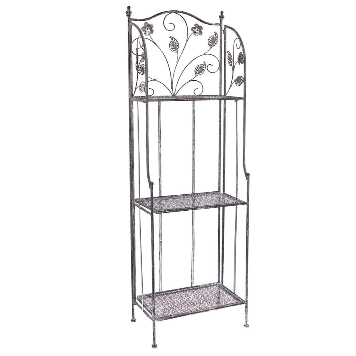 Scaffale in metallo nero 40X25H126