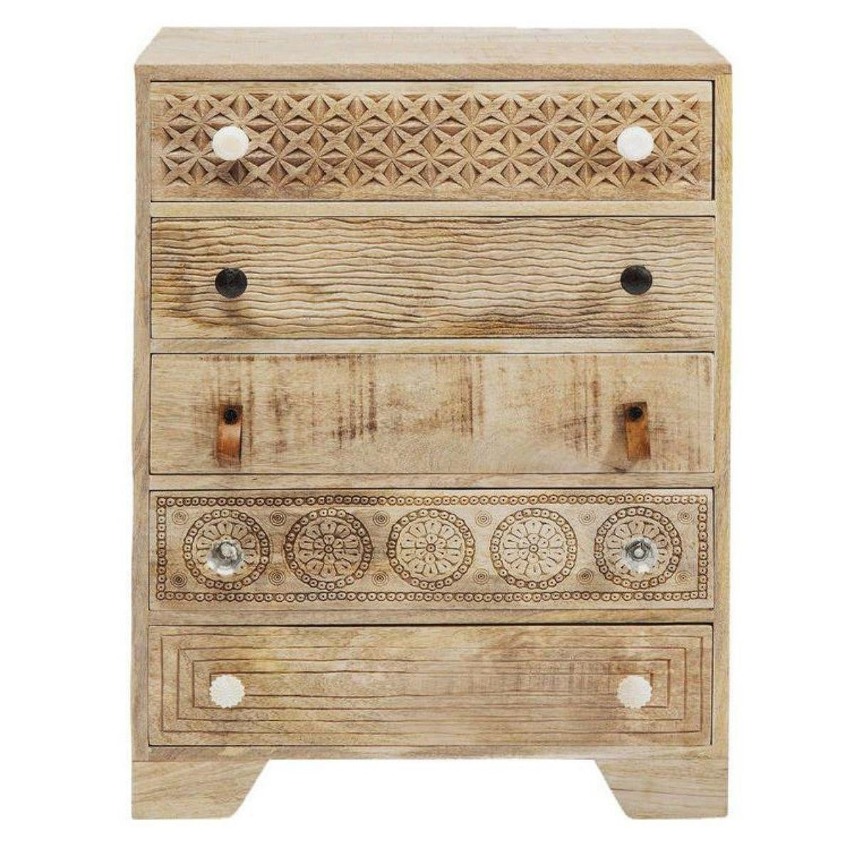 Comò in mango naturale 70X40H90