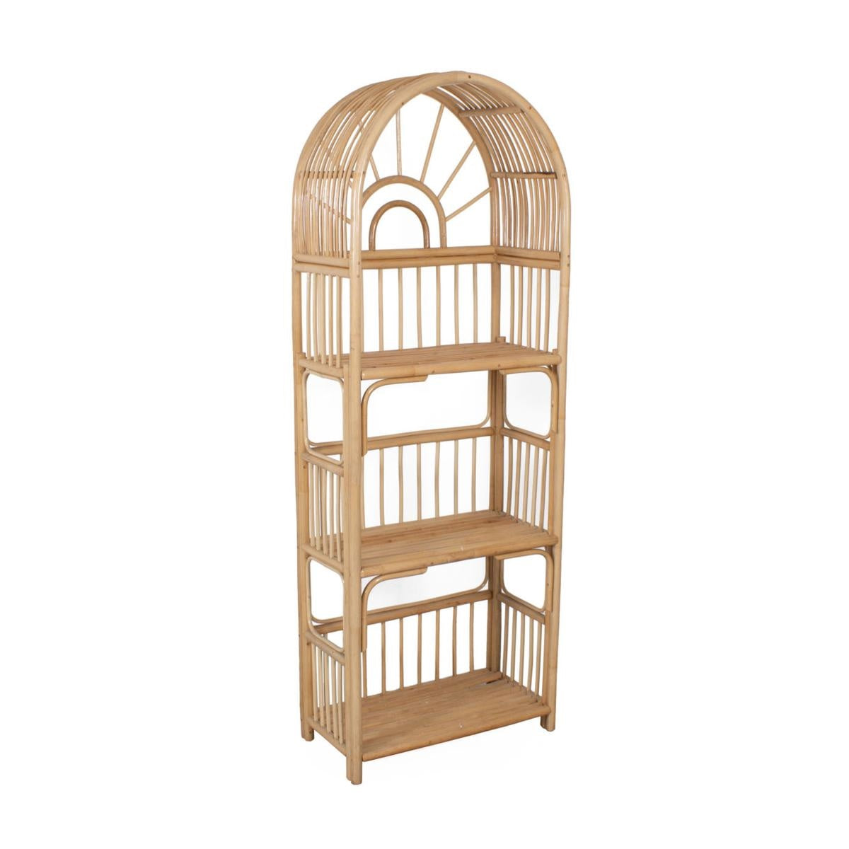 Libreria in rattan 65X35H180 - Milano 7 Arte e Design