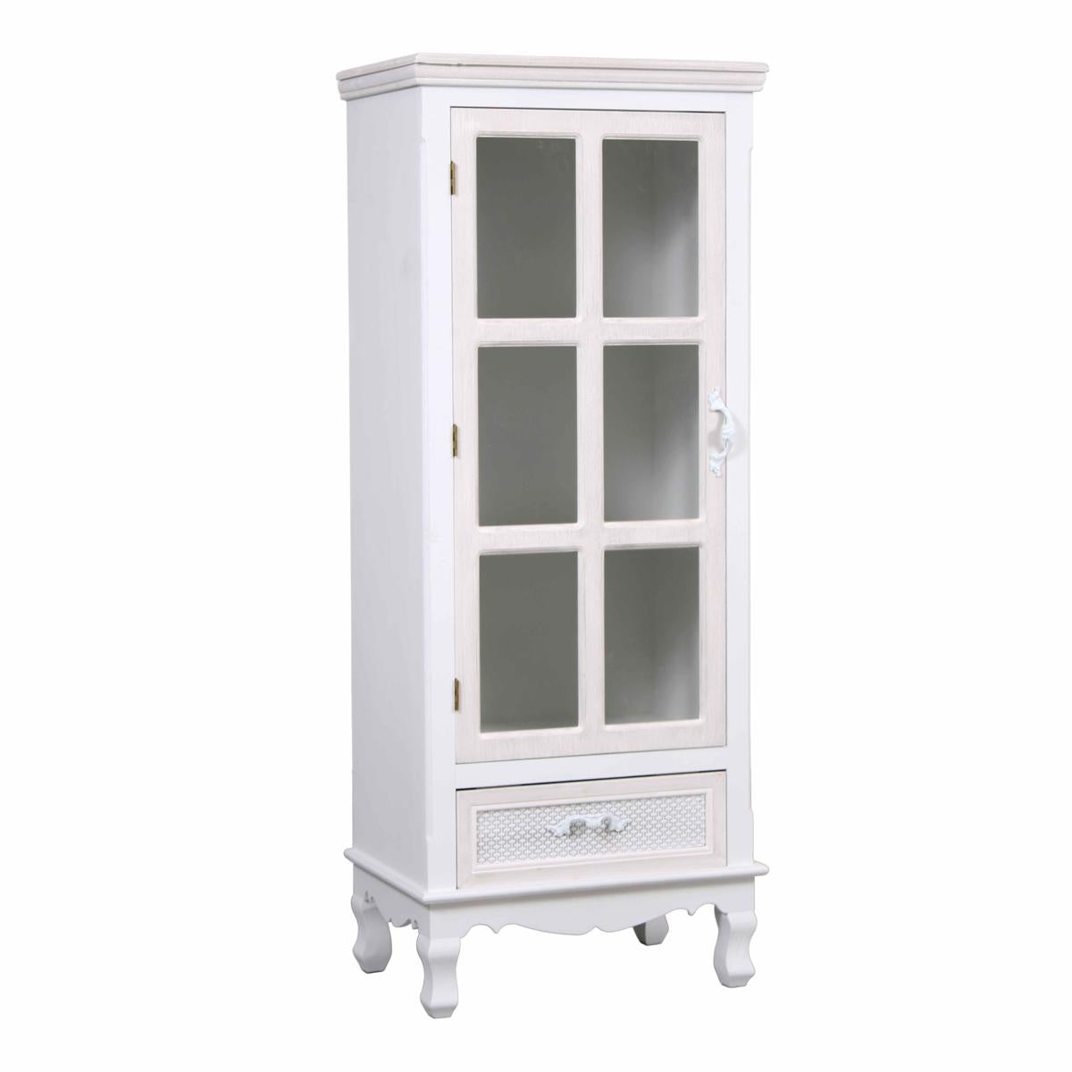 Vetrinetta bianca in pino 48X32H120 - Milano 7 Arte e Design