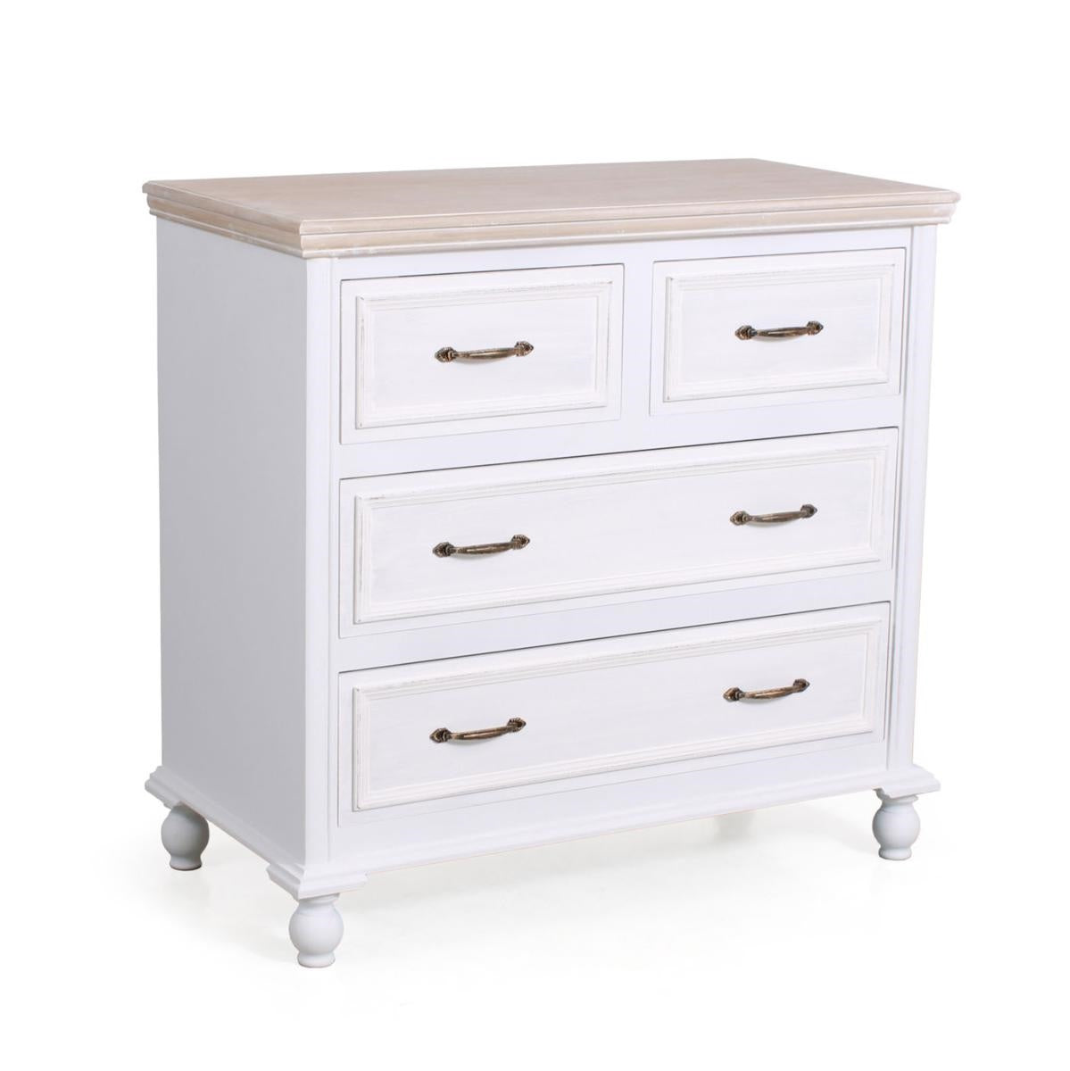 Comò bianco "Sophia" 80X40H78