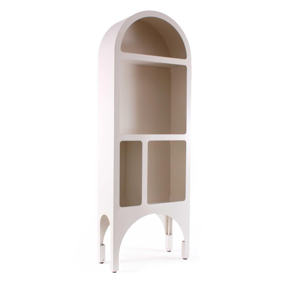 Libreria in metallo bianco 60x25H170