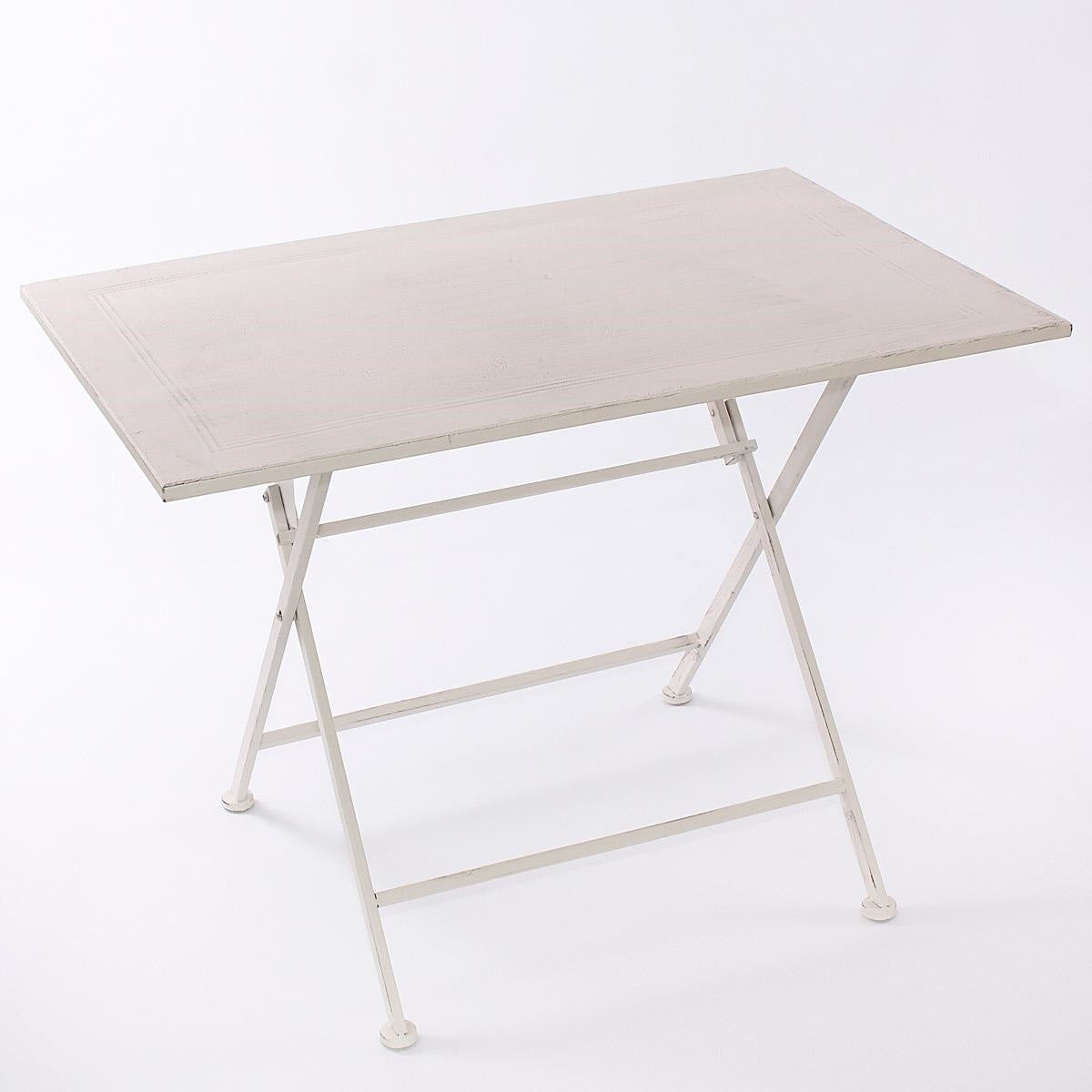 Tavolo pieghevole in metallo 80x55H58 - Milano 7 Arte e Design