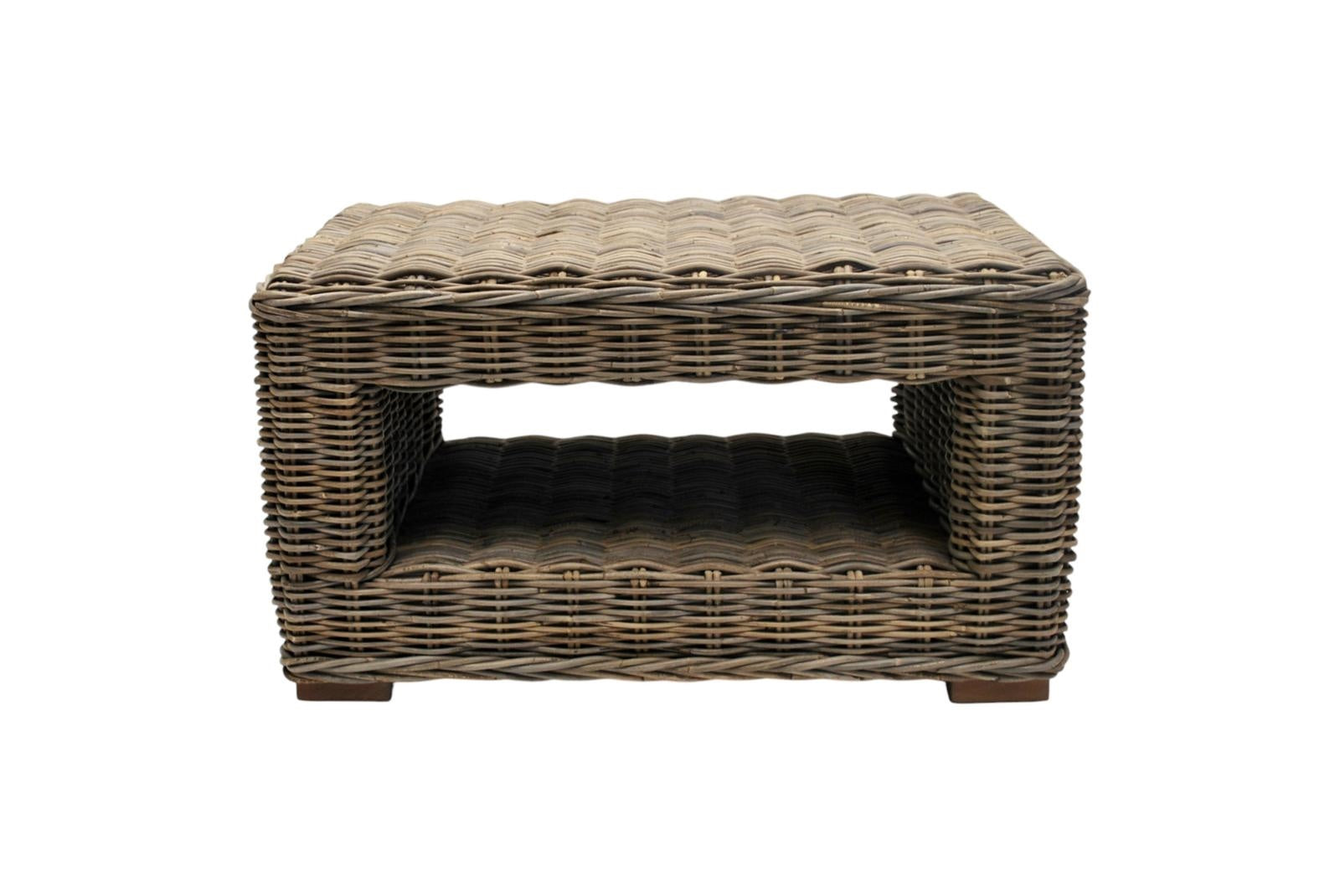 Tavolino in kubu grey "President" 80X55H45