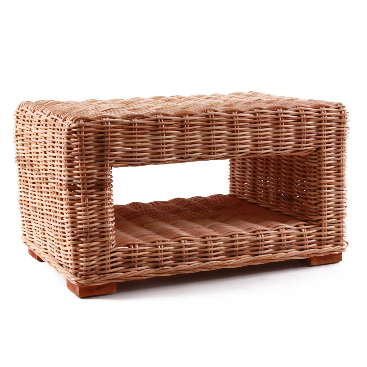 Tavolo in giunco naturale President 80X55H45 - Milano 7 Arte e Design