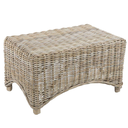 Tavolo in giunco grigio "Katrina" 80X50X45