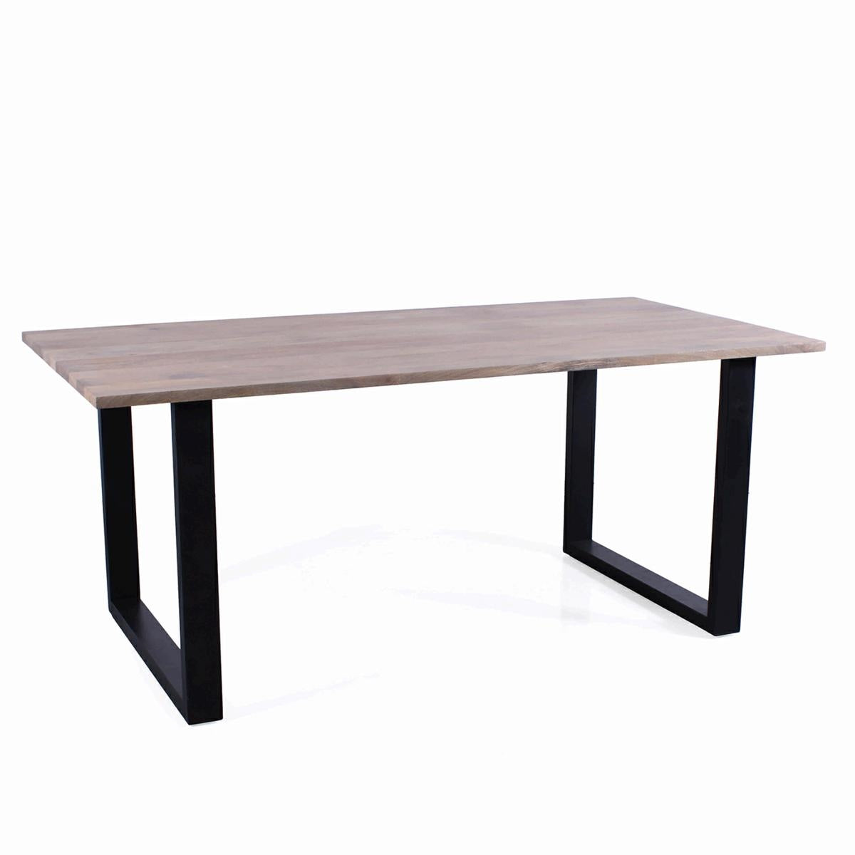 Tavolo da pranzo in mango e metallo "Dino" 180X90H76