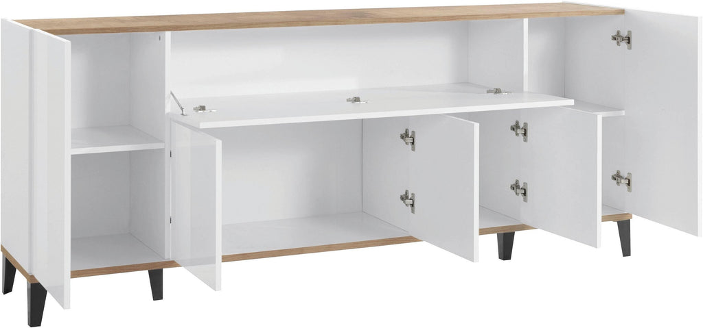 Credenza SUNRISE 4 ante + 1 anta ribalta da 200 cm - Milano 7 Arte e Design