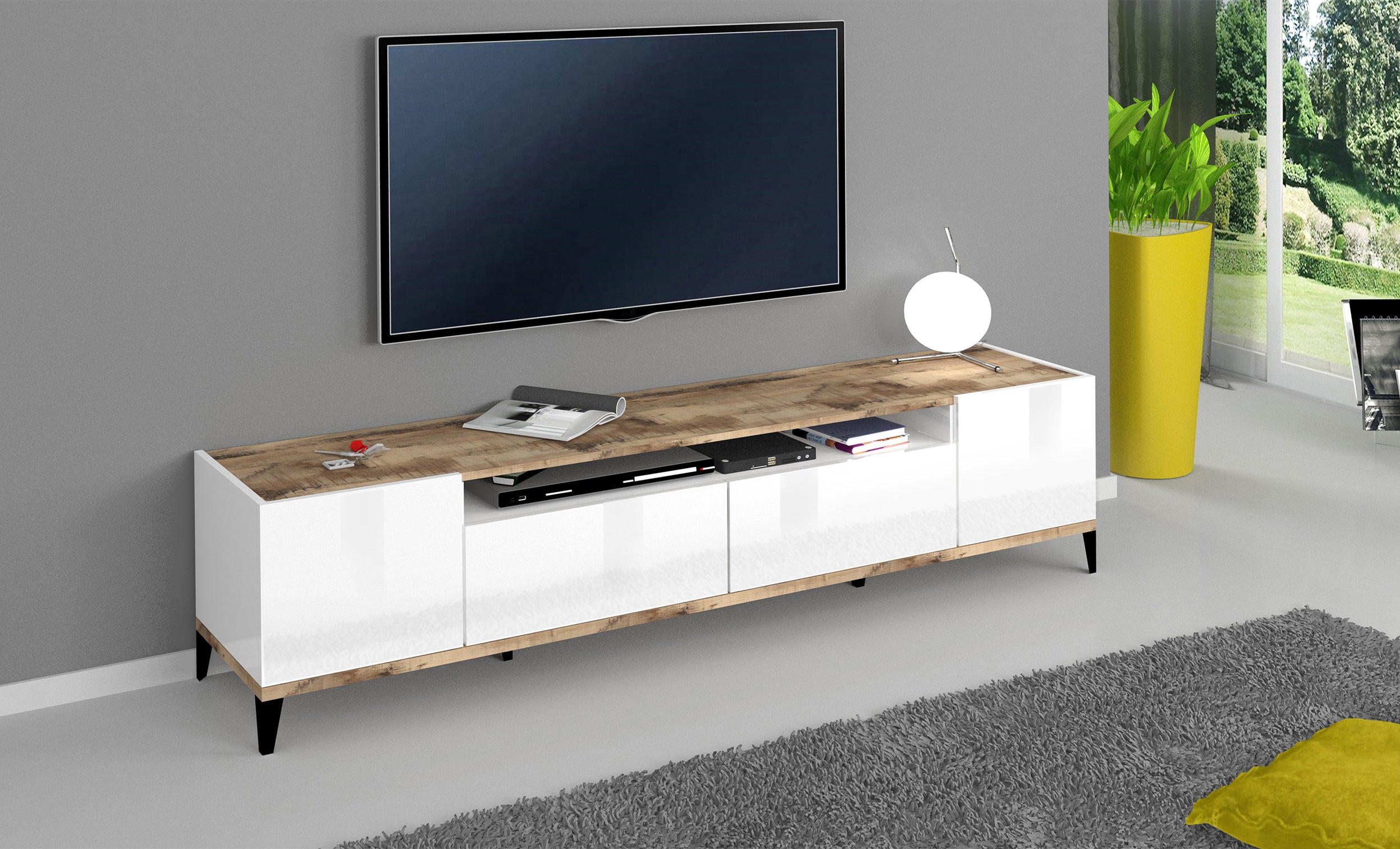Porta tv SUNRISE 200 cm - Milano 7 Arte e Design