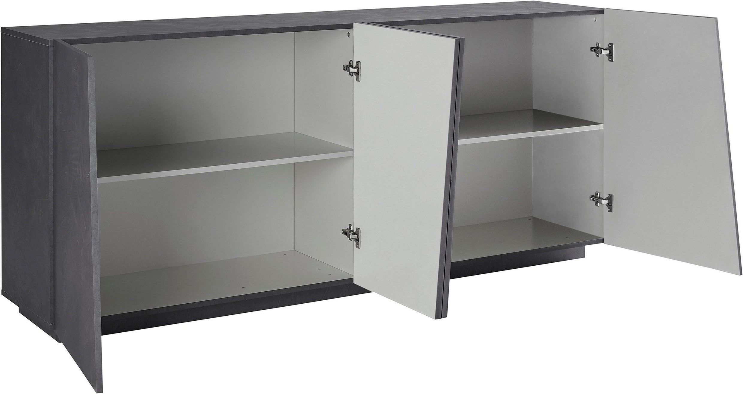 Credenza VEGA 200 cm 4 ante battenti .  cm 200x83x46 color Ardesia - Milano 7 Arte e Design