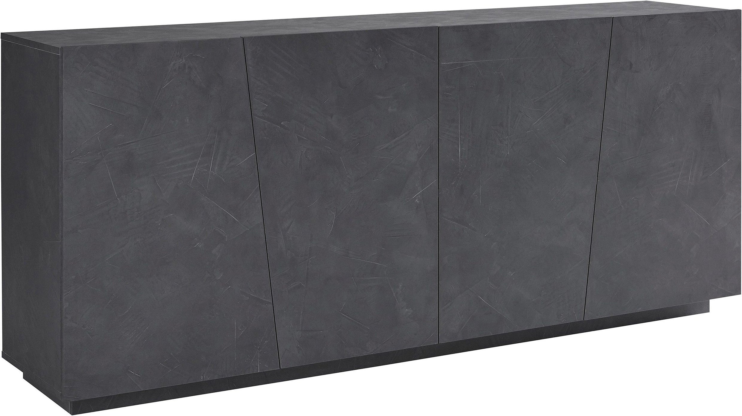 Credenza VEGA 200 cm 4 ante battenti .  cm 200x83x46 color Ardesia - Milano 7 Arte e Design