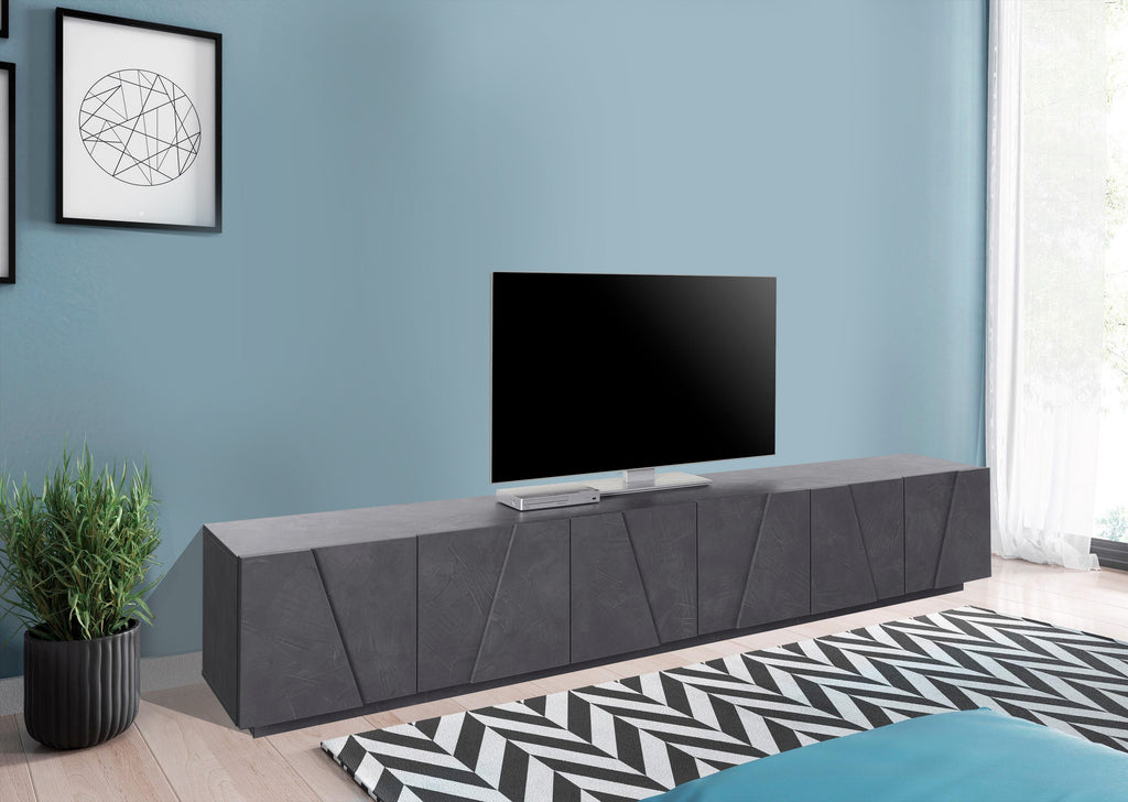 Porta tv PING 240 cm 6 ante battenti - Milano 7 Arte e Design