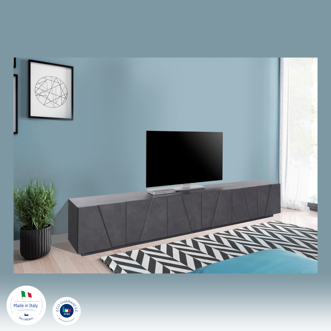 Porta tv PING 240 cm 6 ante battenti - Milano 7 Arte e Design