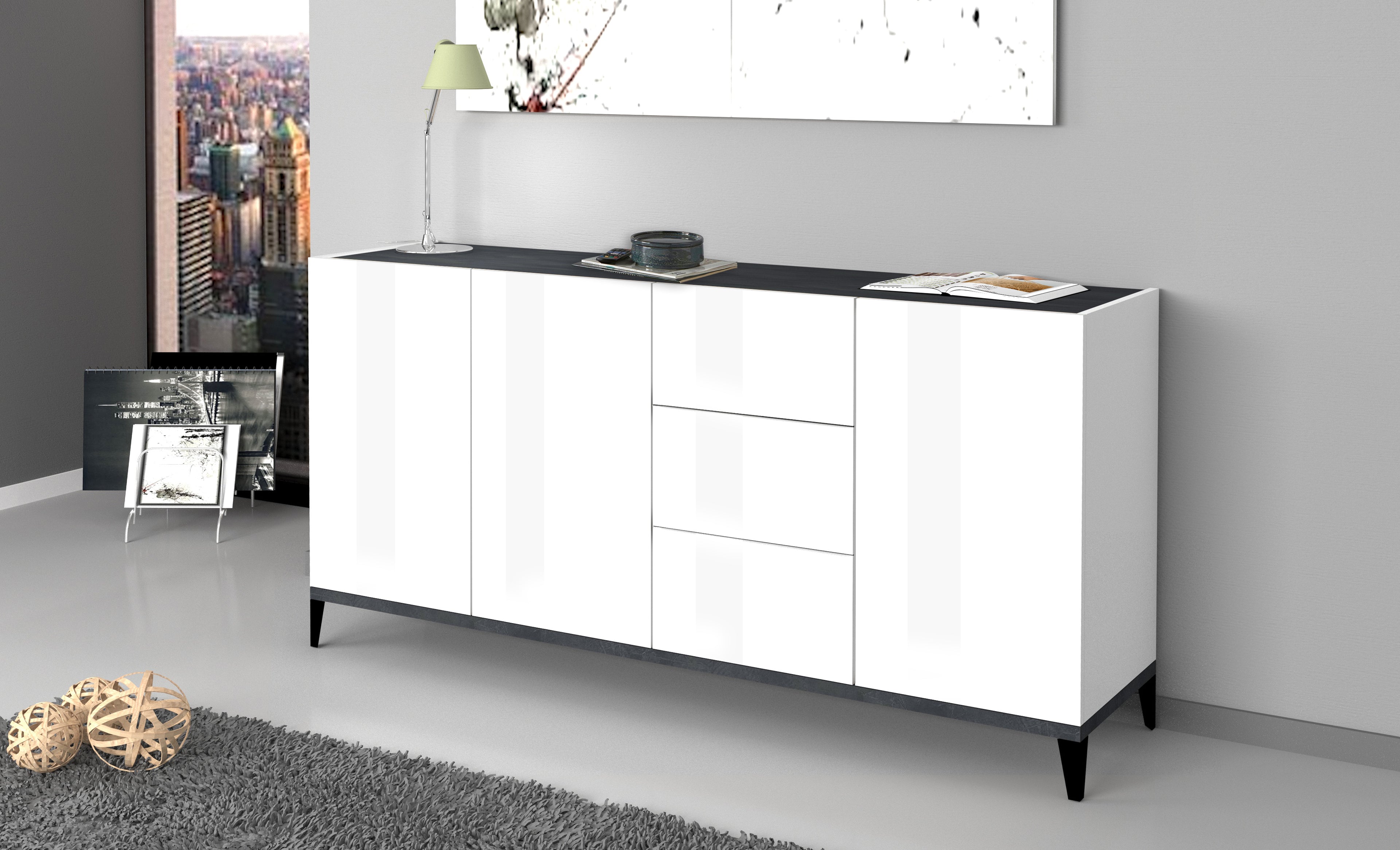 Credenza SUNRISE 3 ante + 3 cassetti da 160 cm - Milano 7 Arte e Design