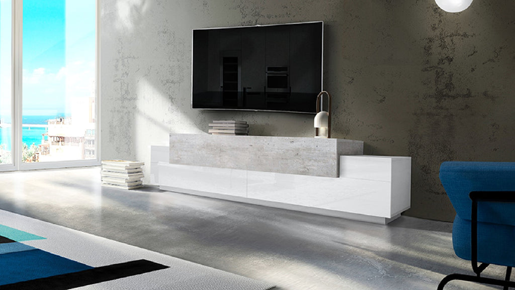 Porta tv CORO 240 cm 3 ante a ribalta - Milano 7 Arte e Design