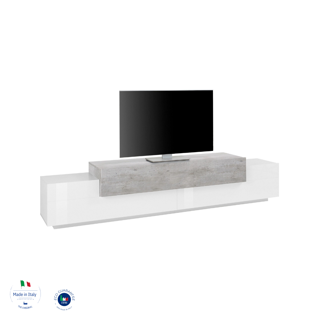 Porta tv CORO 240 cm 3 ante a ribalta - Milano 7 Arte e Design
