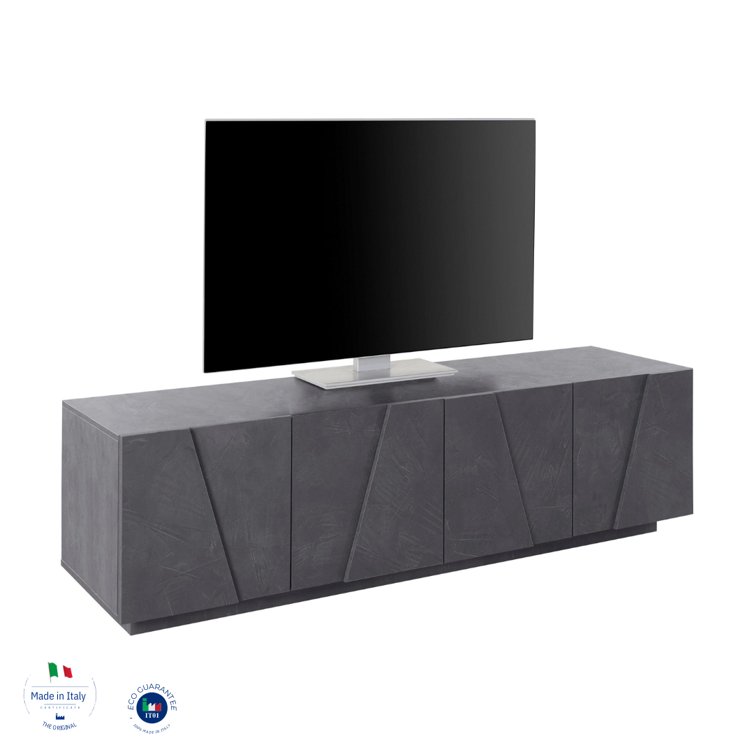 Porta tv PING 160 cm 4 ante battenti - Milano 7 Arte e Design