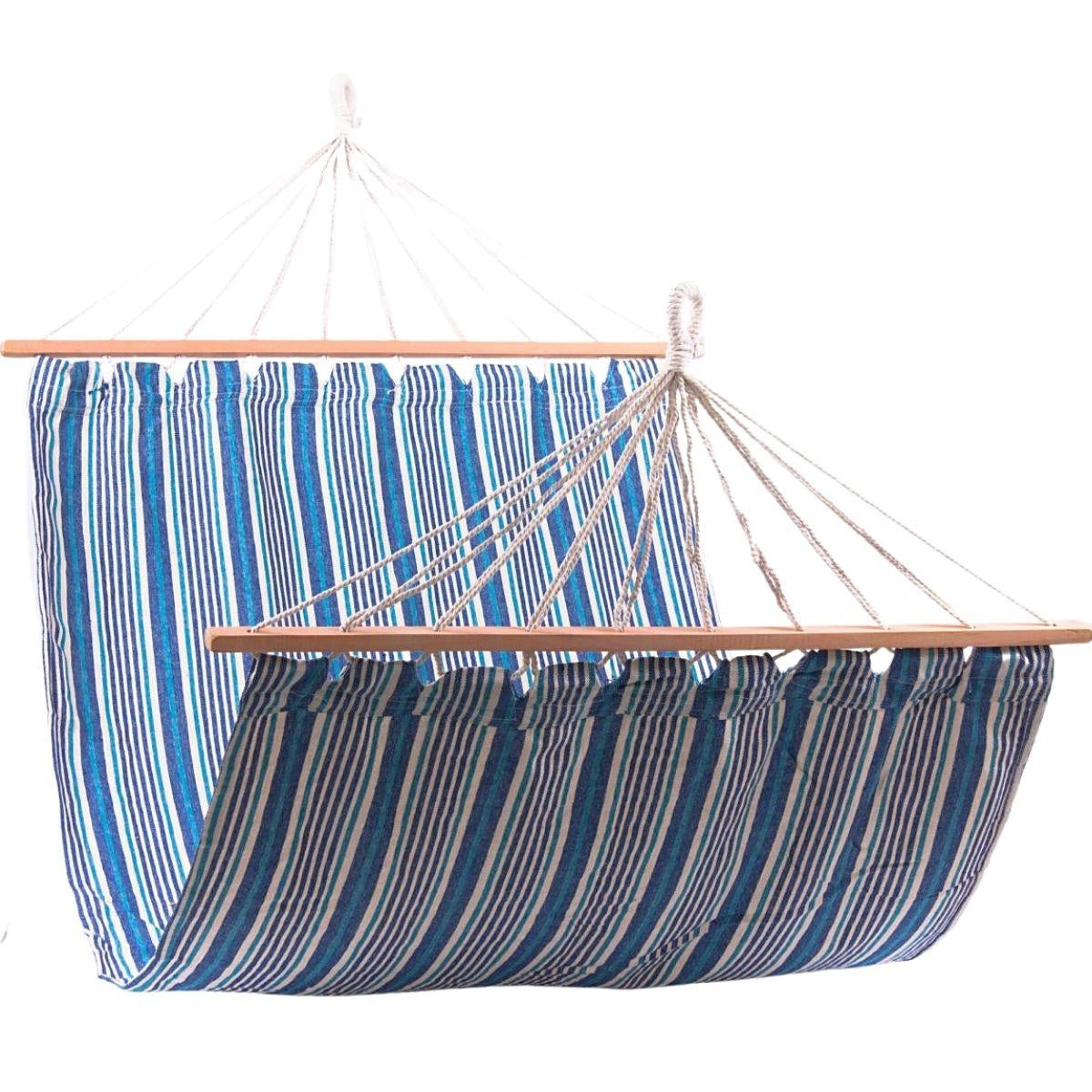 Amaca in tessuto blu 100X200