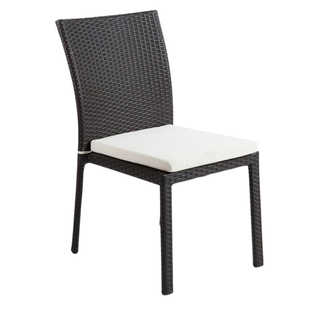 Sedia in polyrattan "Saigon" 48X62H90 - Milano 7 Arte e Design