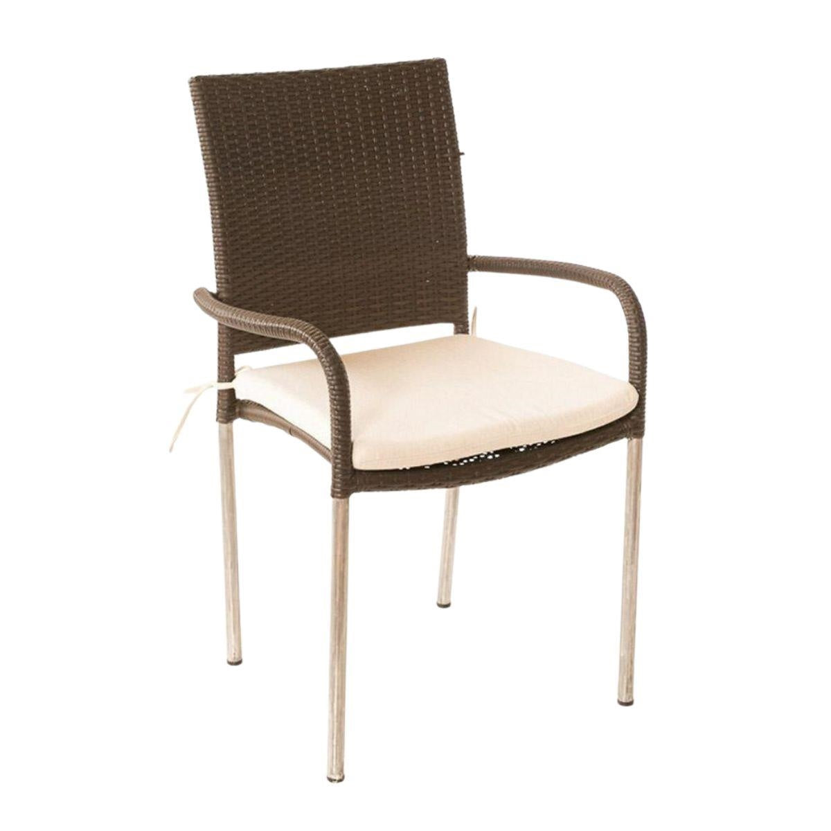 Sedia in polirattan "Lodi" 56X45H93 - Milano 7 Arte e Design