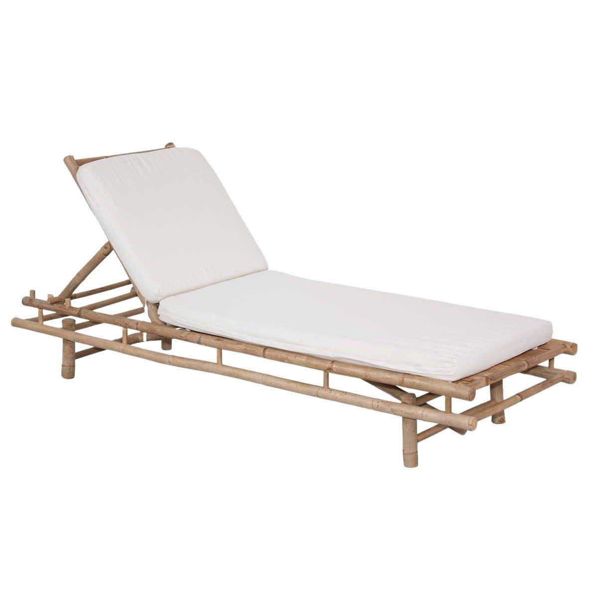 Lettino prendisole in bambù 200X70H30