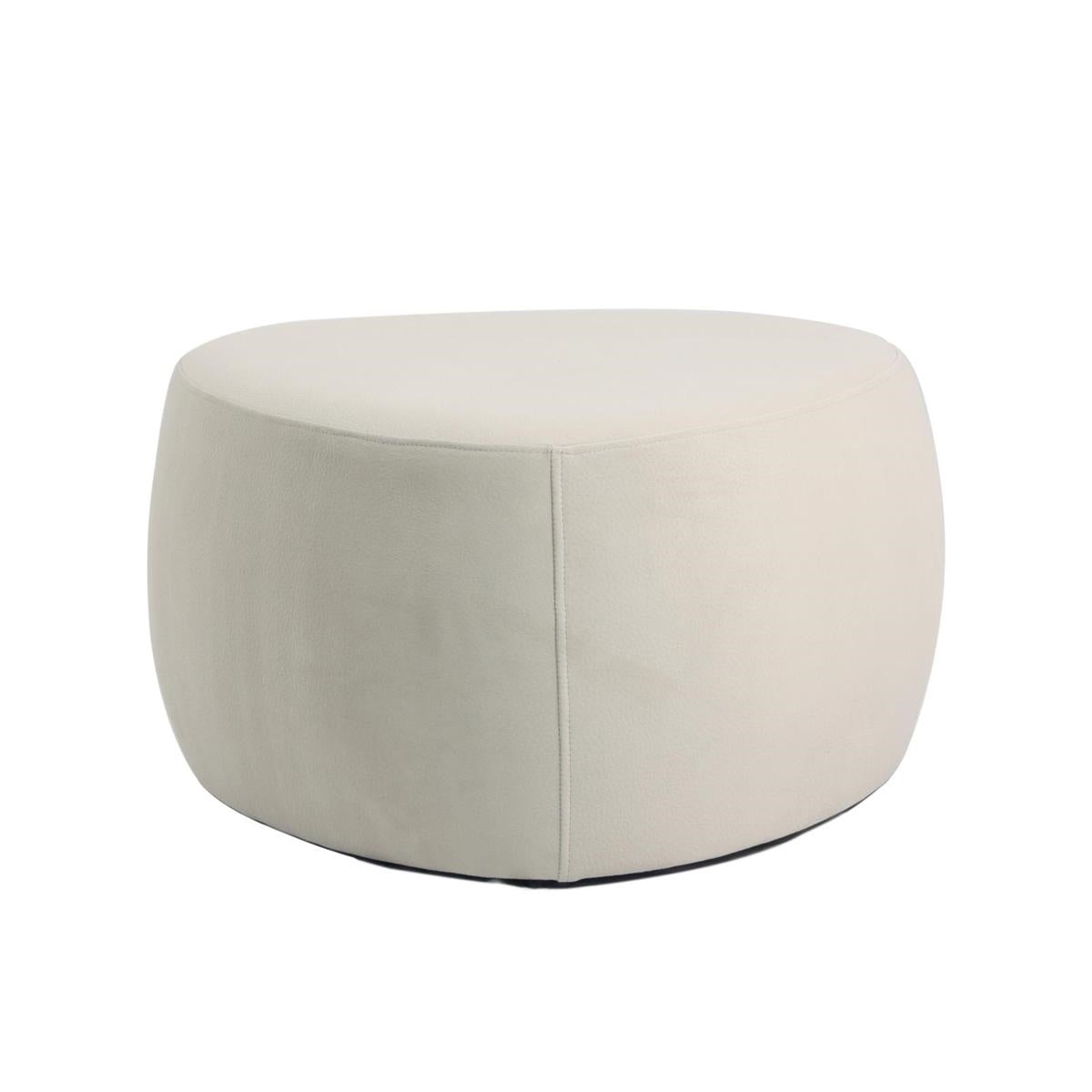 Pouf triangolare bianco "Emma"  60X60H33