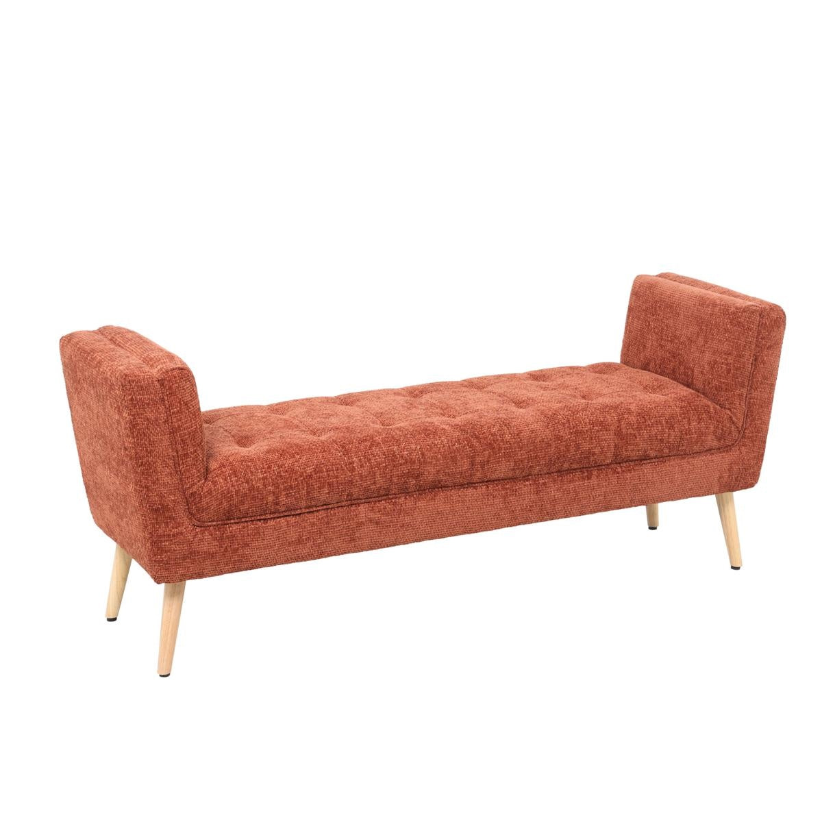Panca in tessuto ruggine "Lila" 150X46H61