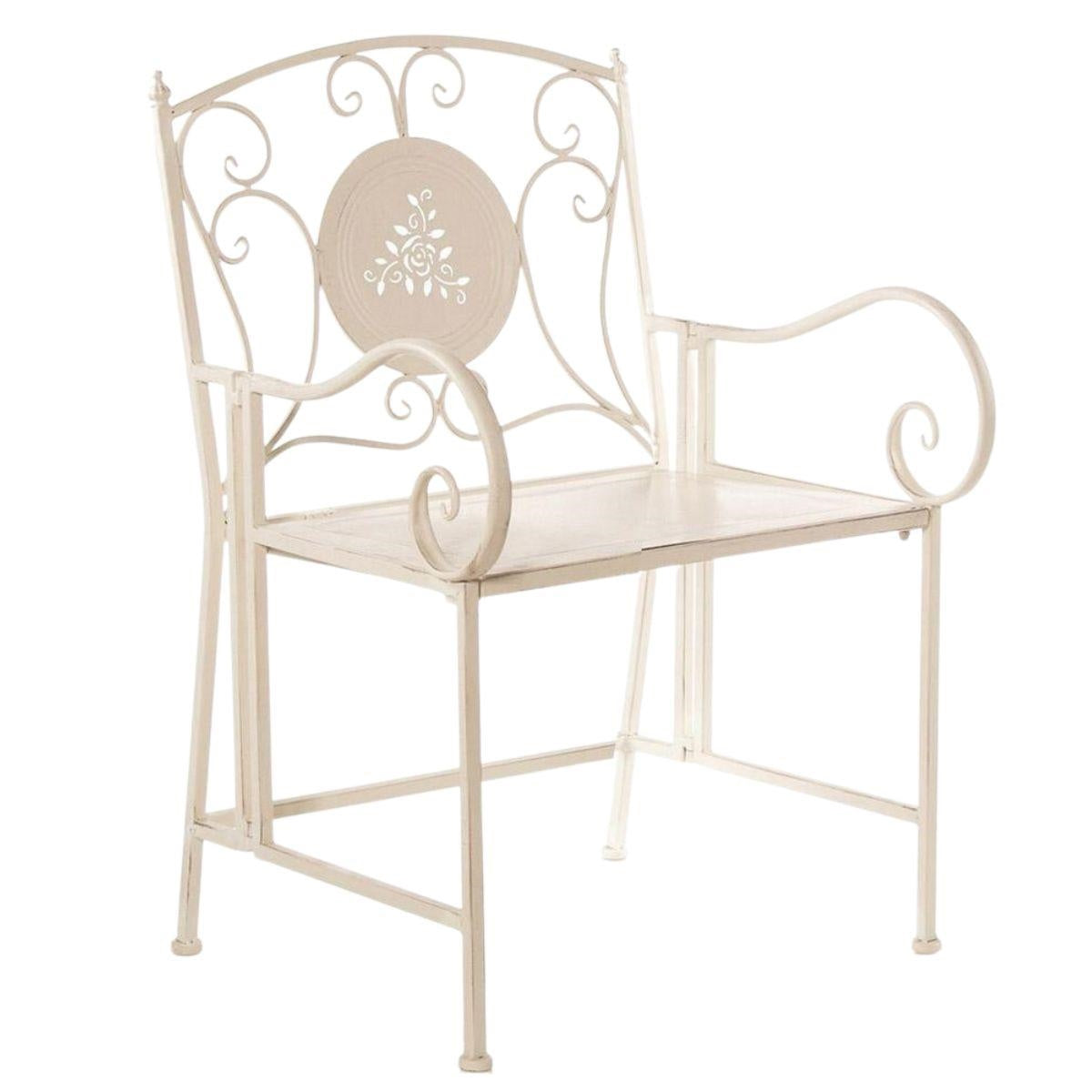 Sedia in metallo bianco 58X45H90 - Milano 7 Arte e Design